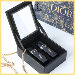 Set túi gift Dior kèm son Lip Glow nobox