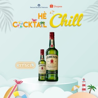 Rượu whiskey jameson lrish nồng độ alc 40.0% 700ml & jameson lrish nồng độ alc 40.0% 375ml combo 2 chai không kèm hộp