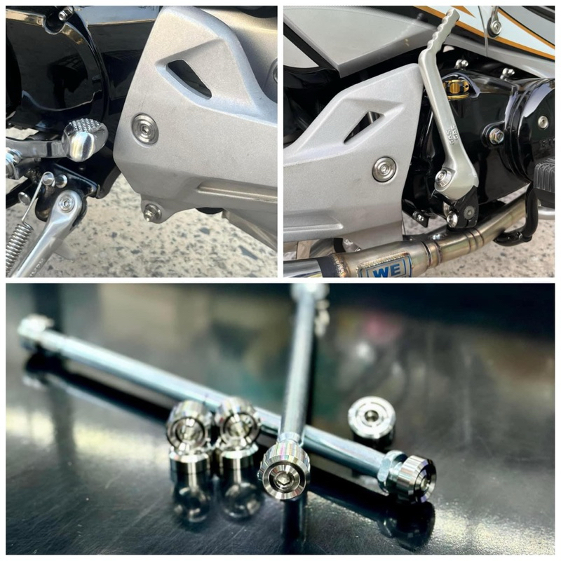 Cốt gắp Zin 2 khâu Inox 304 CNC 618 dành cho Fu neo , Fu2, FuX, Wave RS, Wave A100