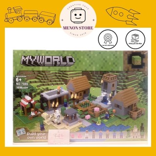 Đồ chơi lắp ráp 7606 21128 18010 my world nông trại vui vẻ - xếp hình thông minh