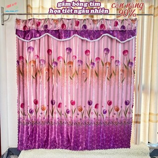 Rèm cửa sổ ri đô ngăn phòng,rèm thử đồ  cản nắng 90% rộng 2m9_2m3_1m5_cao2m vải gấm bóng