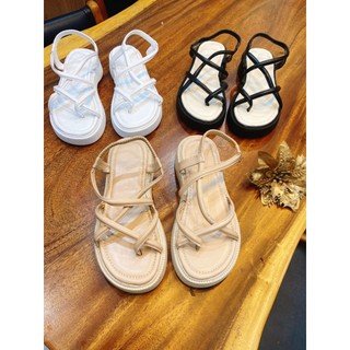 Sandal dây xỏ ngón đế cao 4p chống trơn