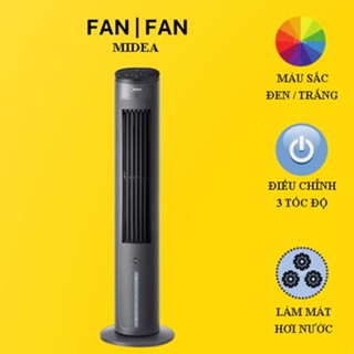 Quạt lọc tạo ion âm kiêm hơi nước điều hòa MIDEA bản cao cấp 2024 -3 Tốc độ gió - Điều khiển từ xa hẹn giờ thông minh
