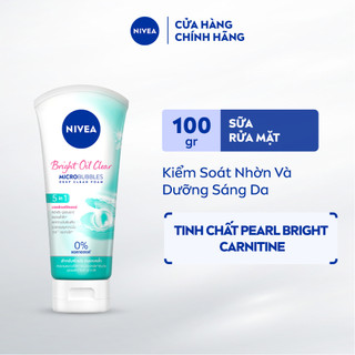 Sữa Rửa Mặt NIVEA Bright Oil Clear Kiểm Soát Nhờn | Sáng Da (100 g) - 84951