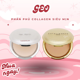 Phấn phủ Geo lamy Sempre Happy & Please Pact Geo Trắng và Catalinageo Geo Vàng Hàn Quốc