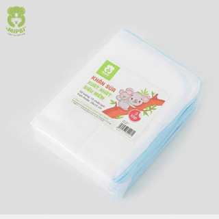 Khăn sữa cotton, khăn sữa Mipbi 100% cotton - Hộp 6 chiếc