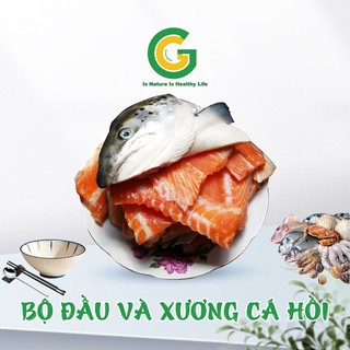 [Freeship HCM] Bộ Đầu Xương Cá Hồi Nhập Khẩu Green Good Chuyên Nấu Canh, Lẩu, Nướng