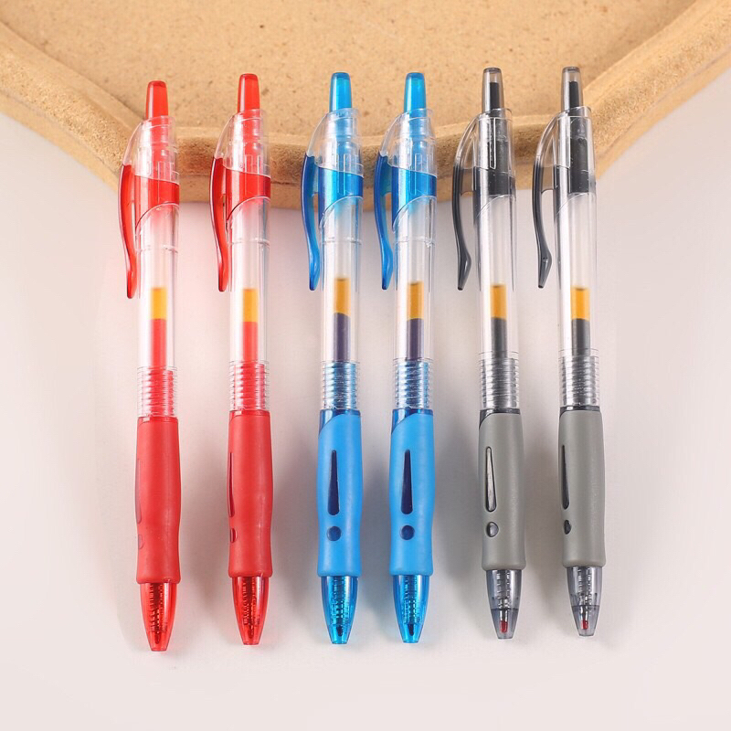 Bút gel nước M&G GP1163 Bút béo 1163 ngòi 0.5mm luyện viết chữ Hán tiếng Trung ( 3 mầu: xanh, đen và