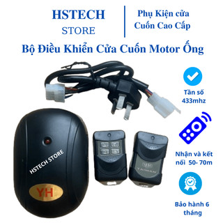 Bộ điều khiển motor ống hstech dành cho cửa cuốn, rèm cuốn, bạt cuốn tần số 433mhz
