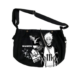  Túi Đeo Chéo Shidou Blue Lock họa tiết Manga Canvas Bag Đeo Vai 