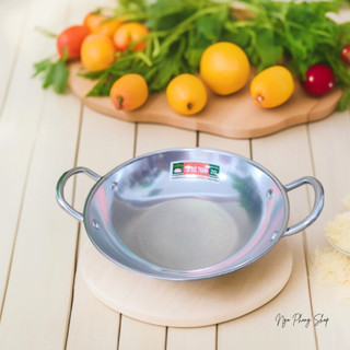 Chảo xi bầu nhôm Tân Đức Thành, Kiểu dáng bắt mắt. Chất liệu nhôm bền đẹp. Nhiều size lựa chọn.