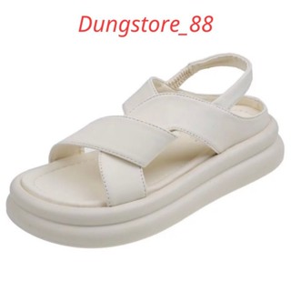  Sandal nữ thời trang quai chéo DUNGSTORE88 cách điệu chất da UMI siêu mềm 