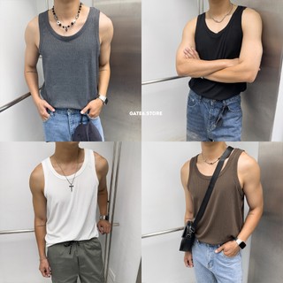 Áo Phông Nam GATE6 tanktop, áo thun 3 lỗ 100% cotton form loosefit thoải mái không ôm - #0036