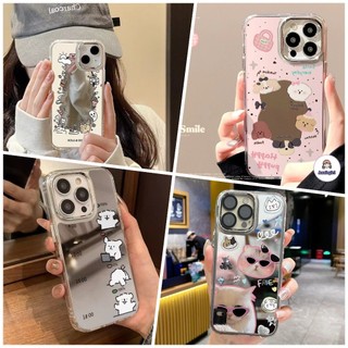 Ốp lưng chống sốc dành cho iphone lưng gương họa tiết