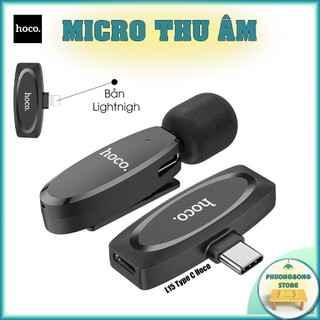 Micro thu âm cài áo hoco l15 nhỏ gọn cho type-c/ip | micro không dây cài áo hoco nhỏ gọn bắt âm tốt