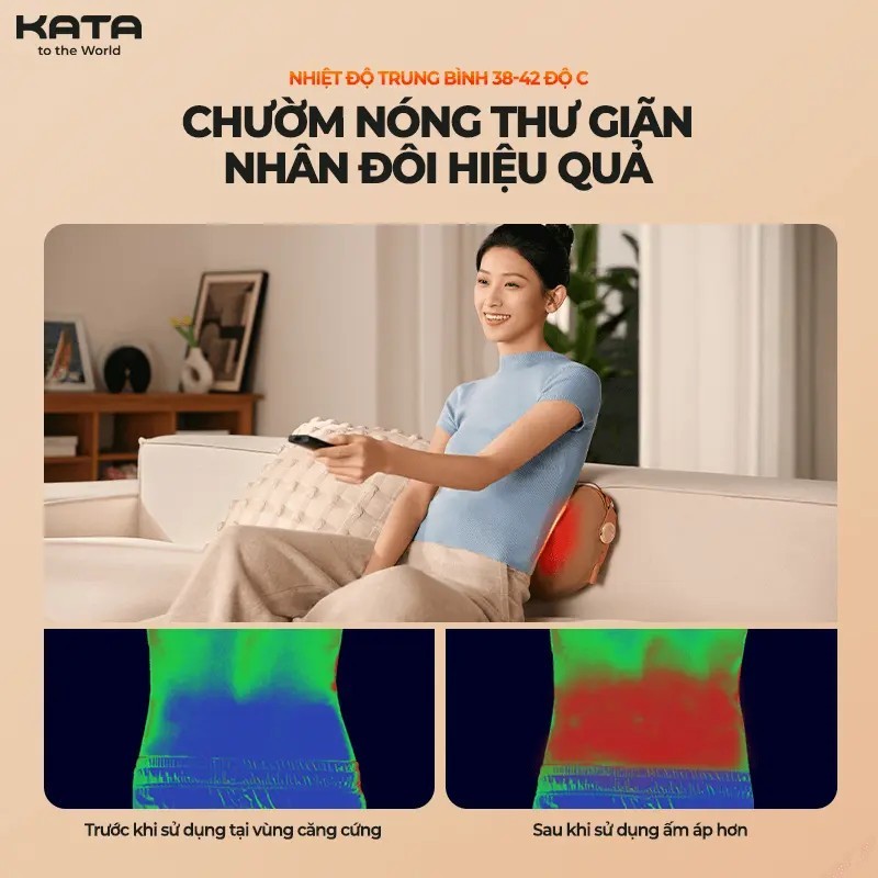 Máy Đấm Lưng Massage Lưng Cao Cấp SKG T1-2 Đầu Mát Xa Cải Tiến 3 Chế Độ Thư Giãn | KATA Beauty Technology