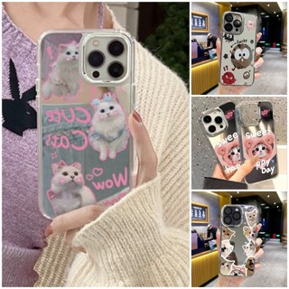 Ốp lưng chống sốc dành cho iphone lưng gương họa tiết