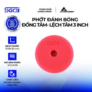 Phớt Đánh Bóng SGCB Đồng Tâm Và Lệch Tâm Xóa Xước Tạo Bóng Sơn Xe Ô Tô và Mô Tô 3 inch SGGA108