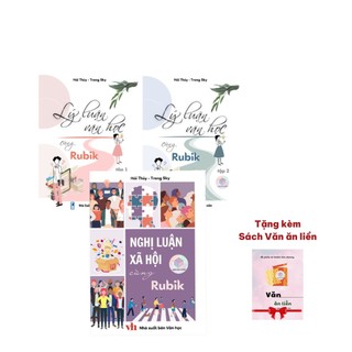 Sách - combo lý luận văn học và nghị luận xã hội - rubik văn chương