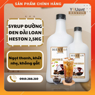 [BAO BÌ MỚI] Syrup đường đen Đài Loan Heston chai 2,5kg