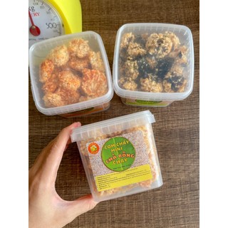 Combo ăn vặt lai rai: 3 loại cơm cháy mini mắm ớt, rong biển, chà bông - Đậm đà, tiện lợi - Accnhi Food