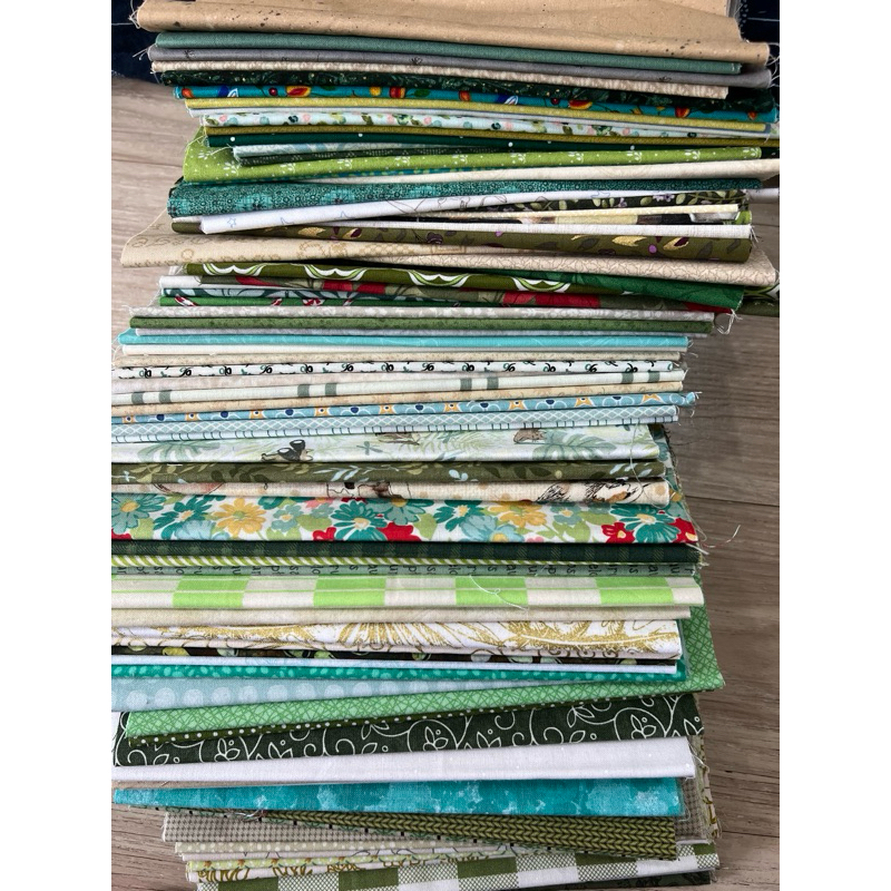 Vải thô kiện Hàn / Mỹ khúc 20cm (xanh lá) 20x100cm