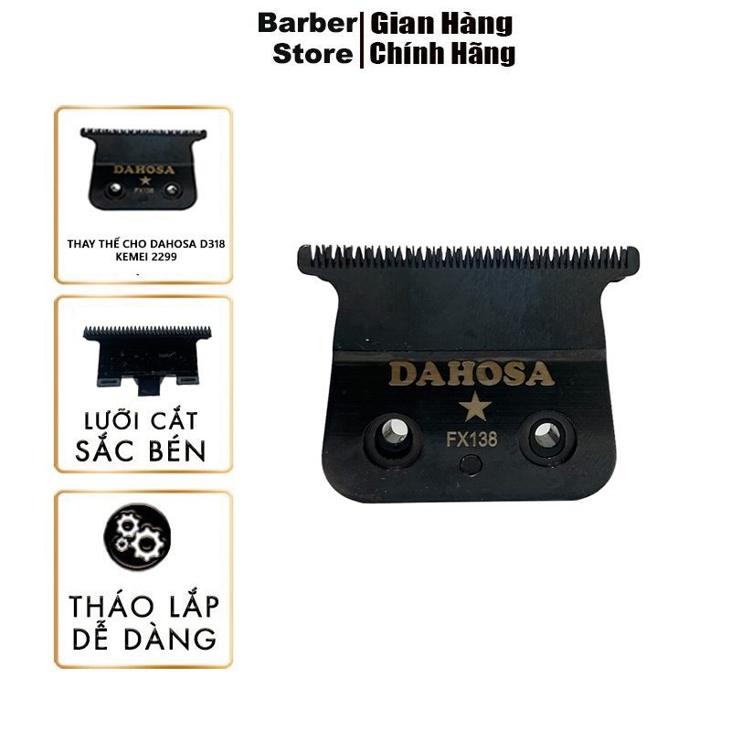 Lưỡi cắt tông đơ,lưỡi thay thế tông đơ bấm viền siêu nét dahosa,kemei