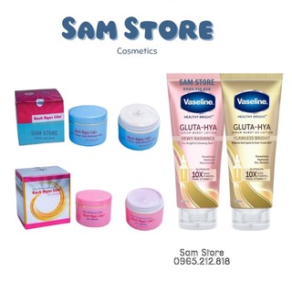 Combo Kem body Bạch Ngọc Liên & Vaseline Thái 300ml