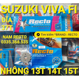 Nhông sên dĩa suzuki viva fi dĩa 37 nhông 13,14,15 thailand-malaysia