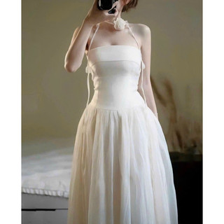 Đầm cúp ngực thời trang  nữ mặc đi chơi chất vải tơ nến 2 lớp có mút ngực dâng váy dài tùng xoè