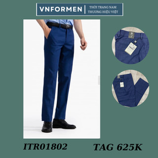 Quần âu nam Insidemen form slim mềm mát  ITR01802 màu tím than