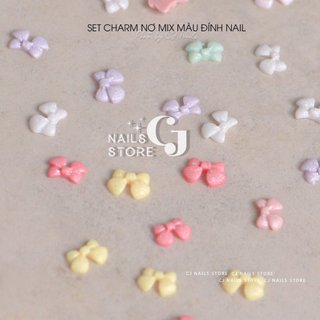 Set charm nơ mini mix màu (~80 charm)