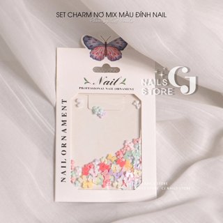 Set charm nơ mini mix màu