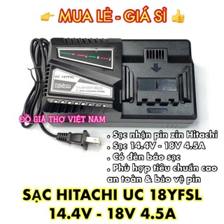 Sạc hitachi 14v - 18v 4.5a li-ion, nhận sạc zin