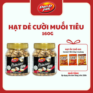Hạt dẻ cười vị muối tiêu nhập khẩu thích hợp với mọi lứa tuổi 160g Dan D Pak