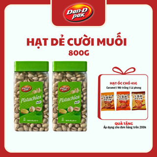 Hạt dẻ cười sấy muối ăn vặt phù hợp mọi lứa tuổi, tiết kiệm 800g Dan D Pak