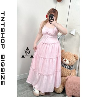 SET 2 MÓN BIGISIZE MAXI 2 DÂY TẦNG DÁNG DÀI KÈM KHOÁC [TNT SHOP BIGSIZE 60KG 90KG]