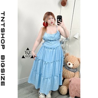 SET 2 MÓN BIGISIZE MAXI 2 DÂY TẦNG DÁNG DÀI KÈM KHOÁC [TNT SHOP BIGSIZE 60KG 90KG]