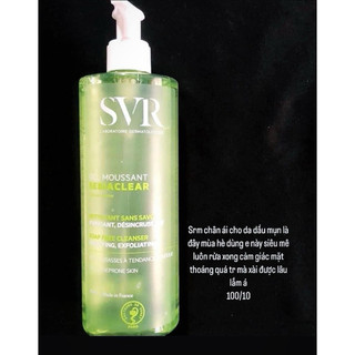 Sửa rửa mặt SVR gel full size 400ml mẫu mới