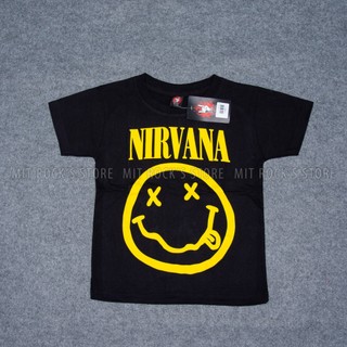 Áo Rock trẻ em Nirvana - Size từ 2 tuổi đến 12 tuổi - Rock tshirt for kids - Áo Thái Lan cho bé trai bé gái