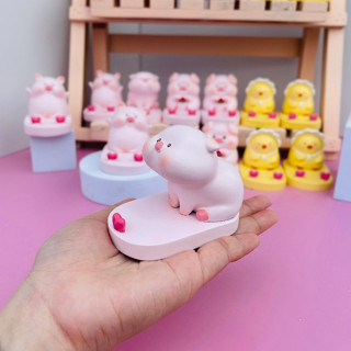 Giá đỡ điện thoại  Chú heo siêu hot nhiều mẫu (tự thiết kế), độc lạ dễ thương làm trang trí ,quà tặng