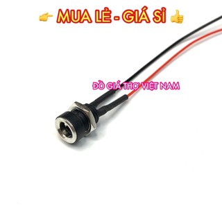 [ĐGTVN] Jack DC 5.5*2.1mm có dây (5521)