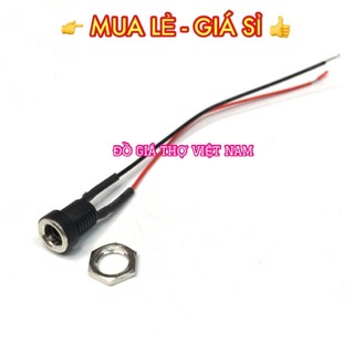 [ĐGTVN] Jack DC 5.5*2.1mm có dây (5521)