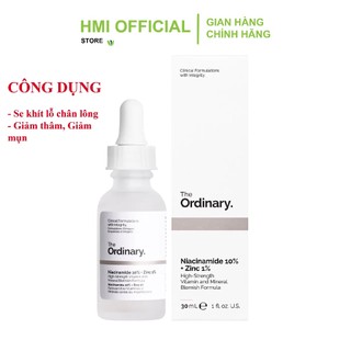  Serum The Ordinary Niacinamide 10% + Zinc 1% giảm mụn giảm thâm 30ml và 60ml 
