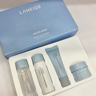 Set 4 Món Laneige Water Bank Blue Hyaluronic Kit cấp ẩm cho da