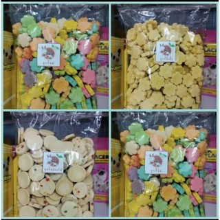 Bánh cookie sữa , mật ong , trái cây ăn dặm cho sóc bay - hamter - sóc bông - chồn