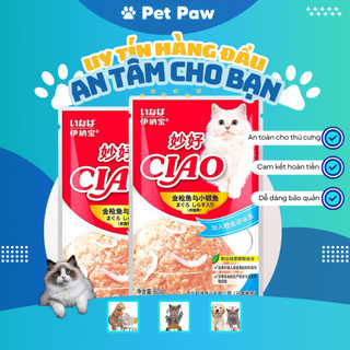 Pate CIAO 60g nhiều vị cho thú cưng, Pate Cho Mèo bổ sung dinh dưỡng cho pet