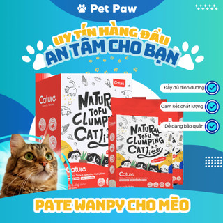 Cát Đậu Nành Vệ sinh Cho Mèo Cature Vón Cục Ít Bụi Siêu Tiết Kiệm Khử Mùi Dạng Túi 7L Pet Paw