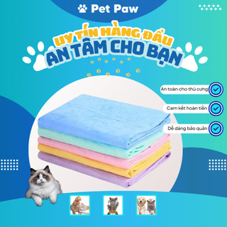 Khăn lau khô cho thú cưng chuyên dùng, Khăn tắm cho chó, mèo siêu thấm hút mềm mịn Quân Pet care