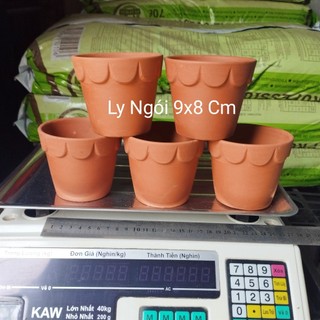 Combo 5 Chậu Đất Nung 9x8Cm Trồng Sen Đá- Xương Rồng- Cây Để Bàn